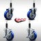 Service Caster 4'' SS Blue Poly Wheel Swivel 1'' Expanding Stem Caster Set 2 Brakes, 4PK SCC-SSEX20S414-PPUB-BLUE-2-TLB-2-1 - alternate 3